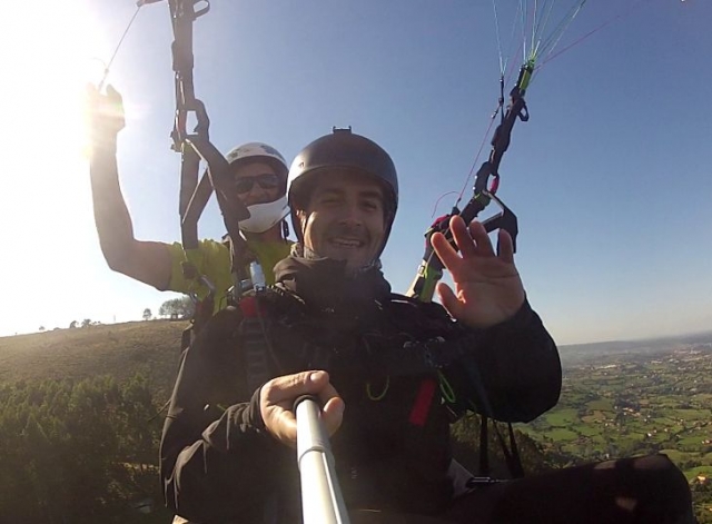 En pleno vuelo